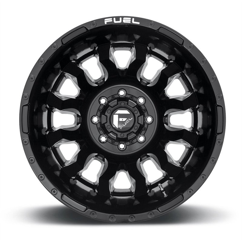 Fuel Off-Road | D673 BLITZ 20x8.25 ET-202 - GLOSS BLACK MILLED