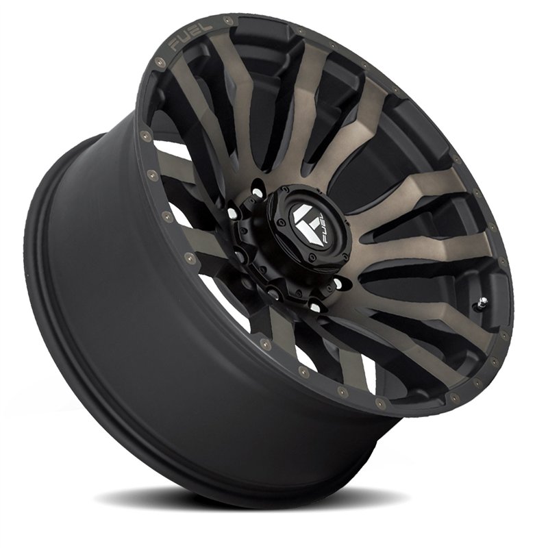 Fuel Off-Road | D674 BLITZ 20x9.0 ET1 - MATTE BLACK DOUBLE DARK TINT
