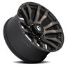 Fuel Off-Road | D674 BLITZ 20x9.0 ET1 - MATTE BLACK DOUBLE DARK TINT