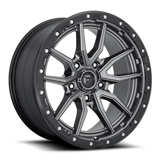 Fuel Off-Road | D680 REBEL 20x10.0 ET-18 - MATTE GUN METAL BLACK BEAD RING