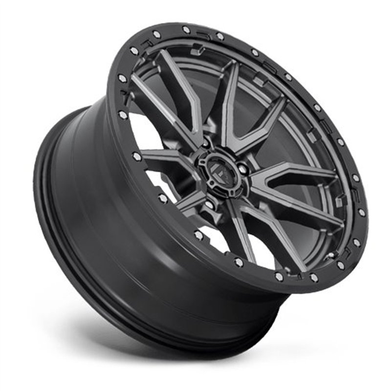Fuel Off-Road | D680 REBEL 20x10.0 ET-18 - MATTE GUN METAL BLACK BEAD RING
