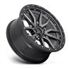 Fuel Off-Road | D680 REBEL 20x10.0 ET-18 - MATTE GUN METAL BLACK BEAD RING