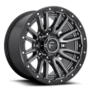Fuel Off-Road | D680 REBEL 22x10.0 ET-18 - MATTE GUN METAL BLACK BEAD RING