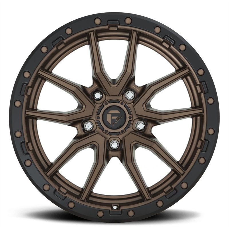 Fuel Off-Road | D681 REBEL 20x10.0 ET-18 - MATTE BRONZE BLACK BEAD RING