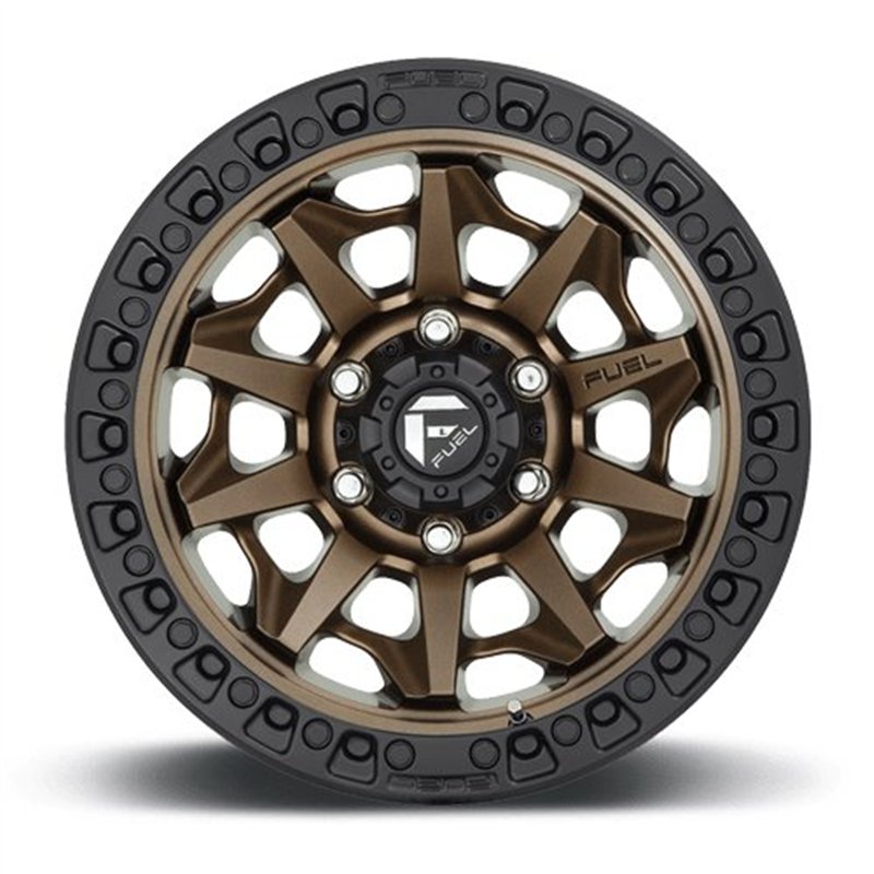 Fuel Off-Road | D696 COVERT 18x9.0 ET-12 - MATTE BRONZE BLACK BEAD RING