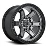 Fuel Off-Road | D698 KICKER 17x9.0 ET1 - MATTE GUN METAL BLACK BEAD RING