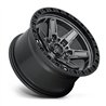 Fuel Off-Road | D698 KICKER 17x9.0 ET1 - MATTE GUN METAL BLACK BEAD RING