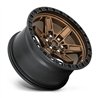 Fuel Off-Road | D699 KICKER 17x9.0 ET1 - MATTE BRONZE BLACK BEAD RING