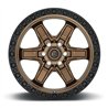 Fuel Off-Road | D699 KICKER 17x9.0 ET1 - MATTE BRONZE BLACK BEAD RING