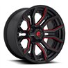 Fuel Off-Road | D712 RAGE 20x10.0 ET-18 - GLOSS BLACK RED TINTED CLEAR
