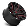 Fuel Off-Road | D712 RAGE 20x10.0 ET-18 - GLOSS BLACK RED TINTED CLEAR