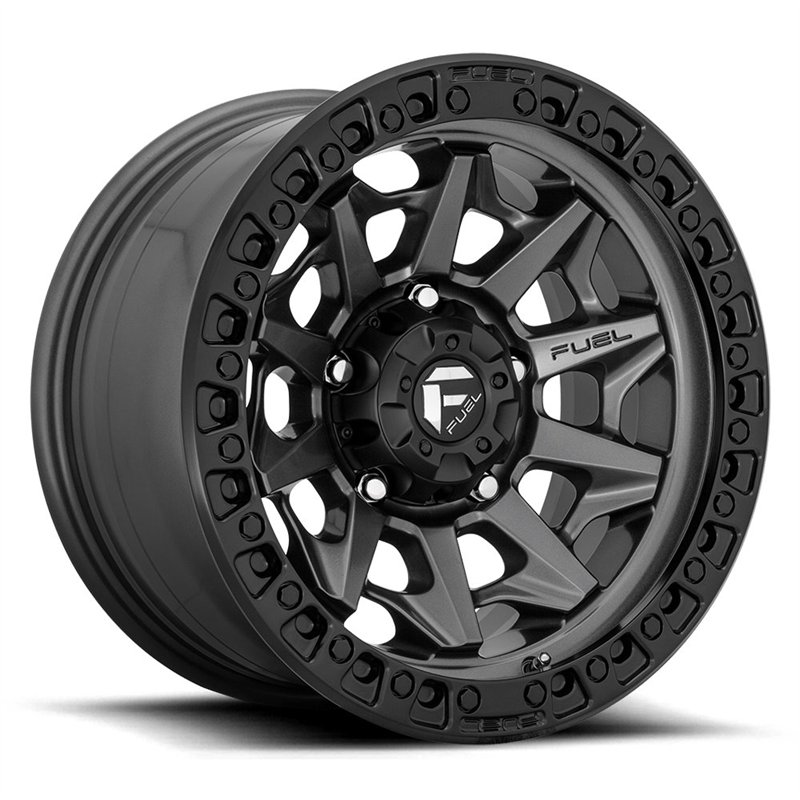 Fuel Off-Road | D716 COVERT 18x9.0 ET1 - MATTE GUN METAL BLACK BEAD RING