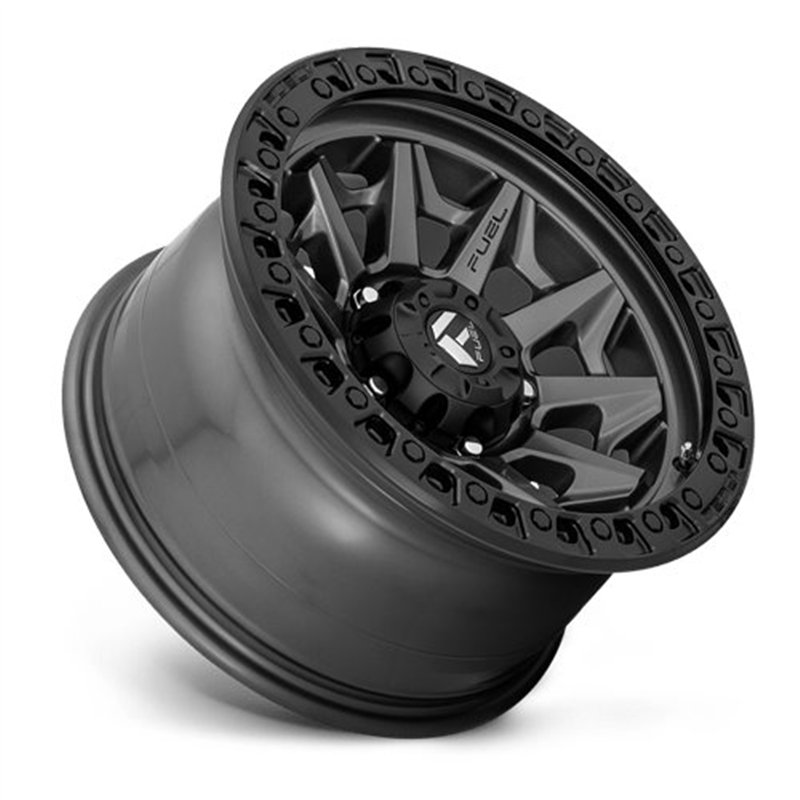 Fuel Off-Road | D716 COVERT 20x10.0 ET-18 - MATTE GUN METAL BLACK BEAD RING