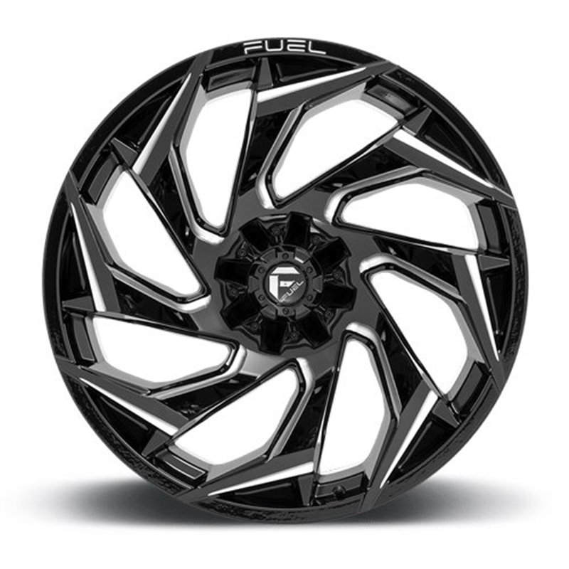 Fuel Off-Road | D753 REACTION 24x12.0 ET-44 - GLOSS BLACK MILLED
