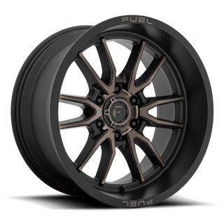 Fuel Off-Road | D762 CLASH 20x10.0 ET-18 - MATTE BLACK DOUBLE DARK TINT
