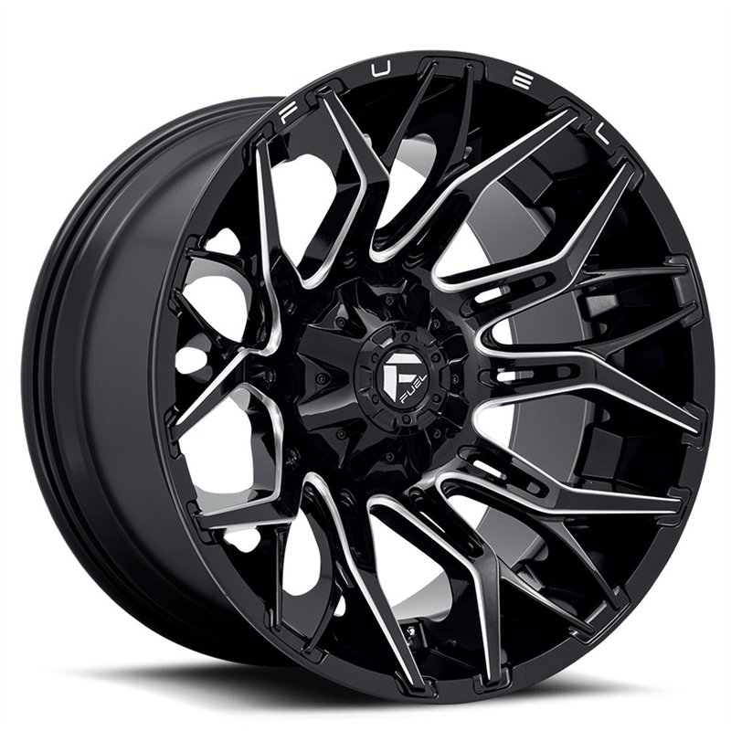 Fuel Off-Road | D769 TWITCH 20x9.0 ET1 - GLOSSY BLACK MILLED