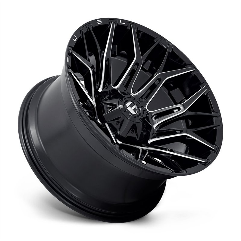Fuel Off-Road | D769 TWITCH 22x10.0 ET-18 - GLOSSY BLACK MILLED