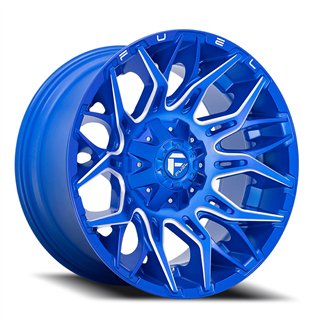 Fuel Off-Road | D770 TWITCH 20x9.0 ET1 - ANODIZED BLUE MILLED