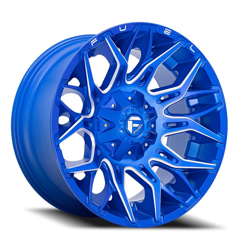 Fuel Off-Road | D770 TWITCH 20x9.0 ET1 - ANODIZED BLUE MILLED