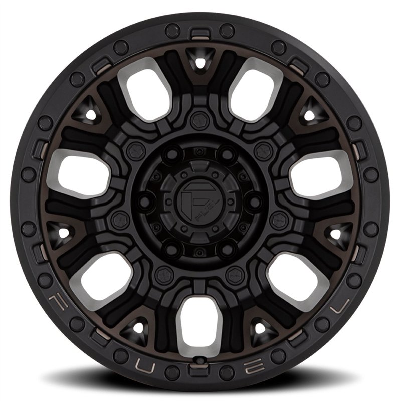 Fuel Off-Road | D824 TRACTION 20x10.0 ET-18 - MATTE BLACK W/ DOUBLE DARK TINT