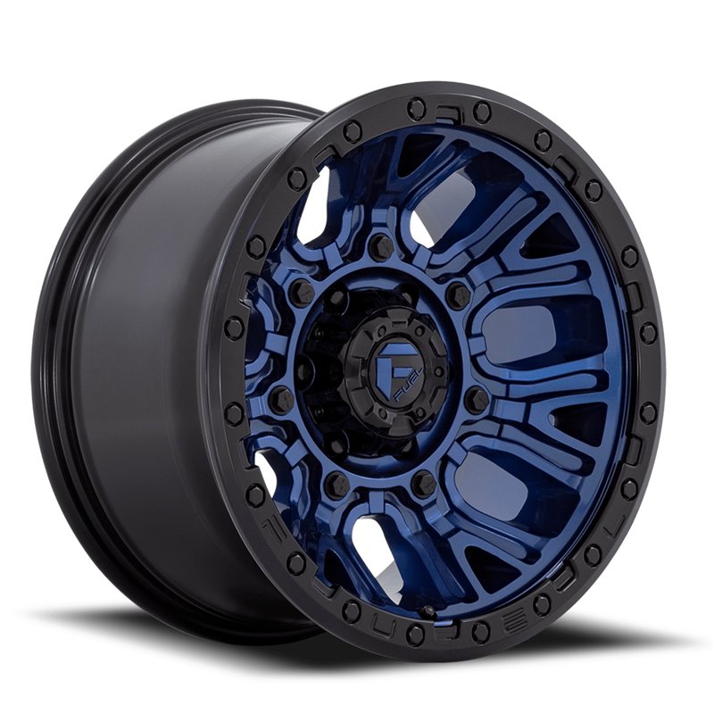 Fuel Off-Road | D827 TRACTION 20x10.0 ET-18 - DARK BLUE W/ BLACK RING