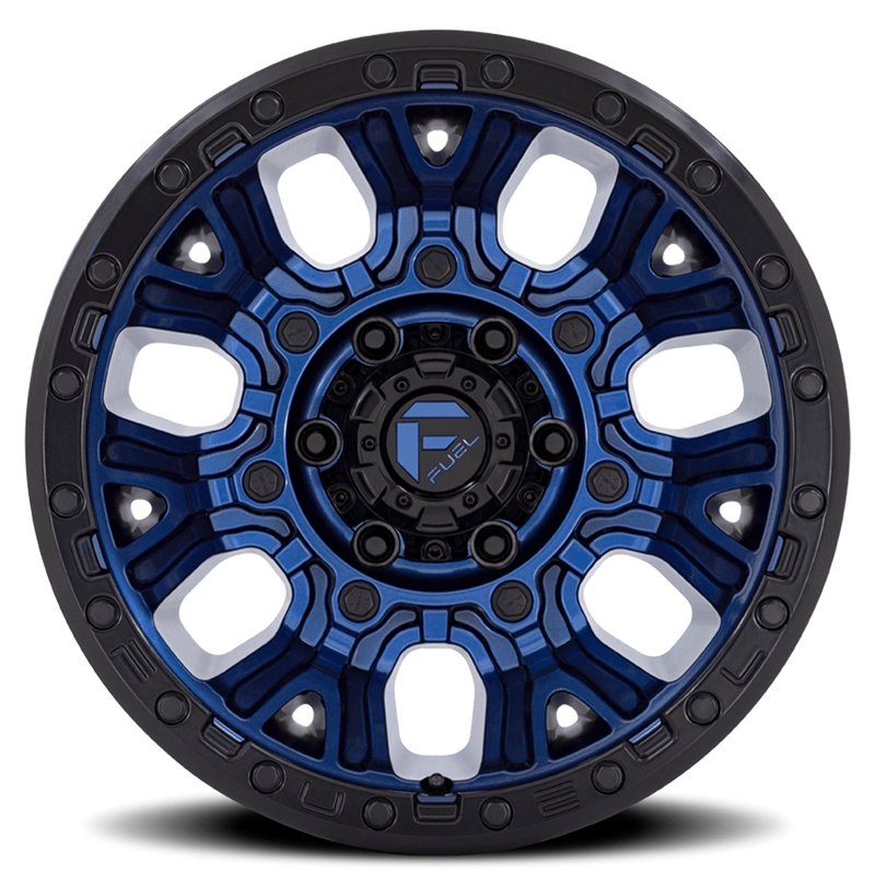 Fuel Off-Road | D827 TRACTION 20x10.0 ET-18 - DARK BLUE W/ BLACK RING
