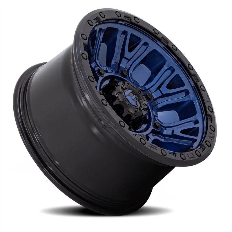 Fuel Off-Road | D827 TRACTION 20x9.0 ET1 - DARK BLUE W/ BLACK RING