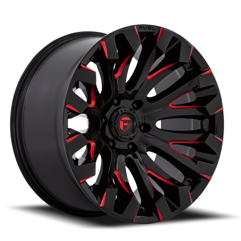 Fuel Off-Road | D829 QUAKE 20x10.0 ET-18 - GLOSS BLACK MILLED RED TINT