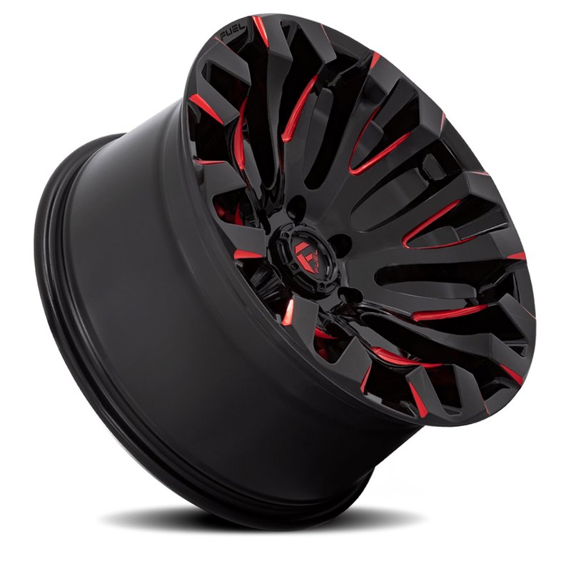 Fuel Off-Road | D829 QUAKE 20x10.0 ET-18 - GLOSS BLACK MILLED RED TINT