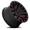 Fuel Off-Road | D829 QUAKE 20x10.0 ET-18 - GLOSS BLACK MILLED RED TINT