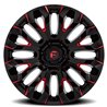 Fuel Off-Road | D829 QUAKE 20x10.0 ET-18 - GLOSS BLACK MILLED RED TINT
