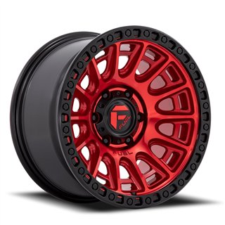 Fuel Off-Road | D834 CYCLE 20x9.0 ET1 - CANDY RED W/ BLACK RING