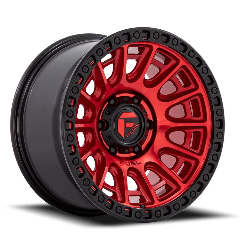 Fuel Off-Road | D834 CYCLE 20x9.0 ET1 - CANDY RED W/ BLACK RING