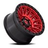 Fuel Off-Road | D834 CYCLE 20x9.0 ET1 - CANDY RED W/ BLACK RING