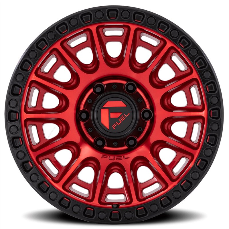 Fuel Off-Road | D834 CYCLE 20x9.0 ET1 - CANDY RED W/ BLACK RING