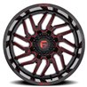 Fuel Off-Road | D808 HURRICANE 20x10.0 ET-18 - GLOSS BLACK MILLED RED TINT