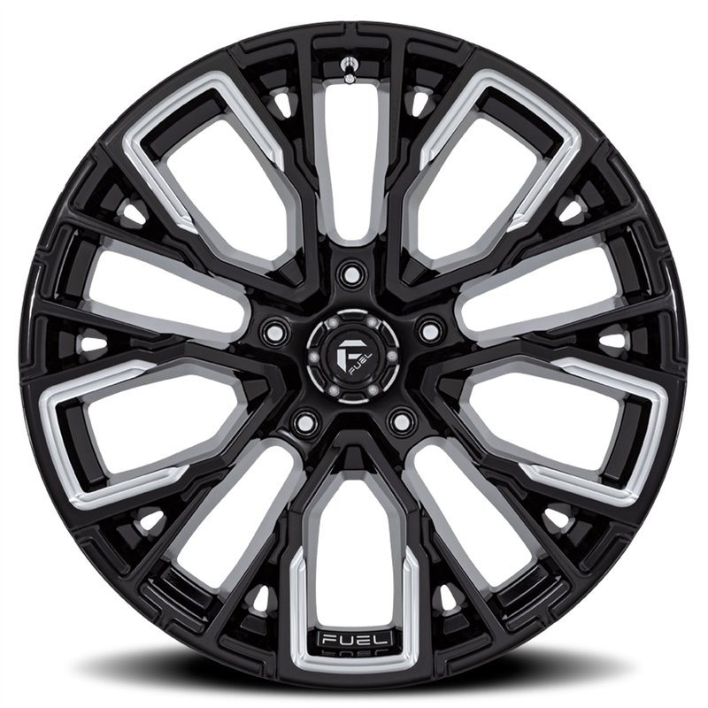 Fuel Off-Road | D849 REBAR 22x12.0 ET-44 - GLOSS BLACK MILLED