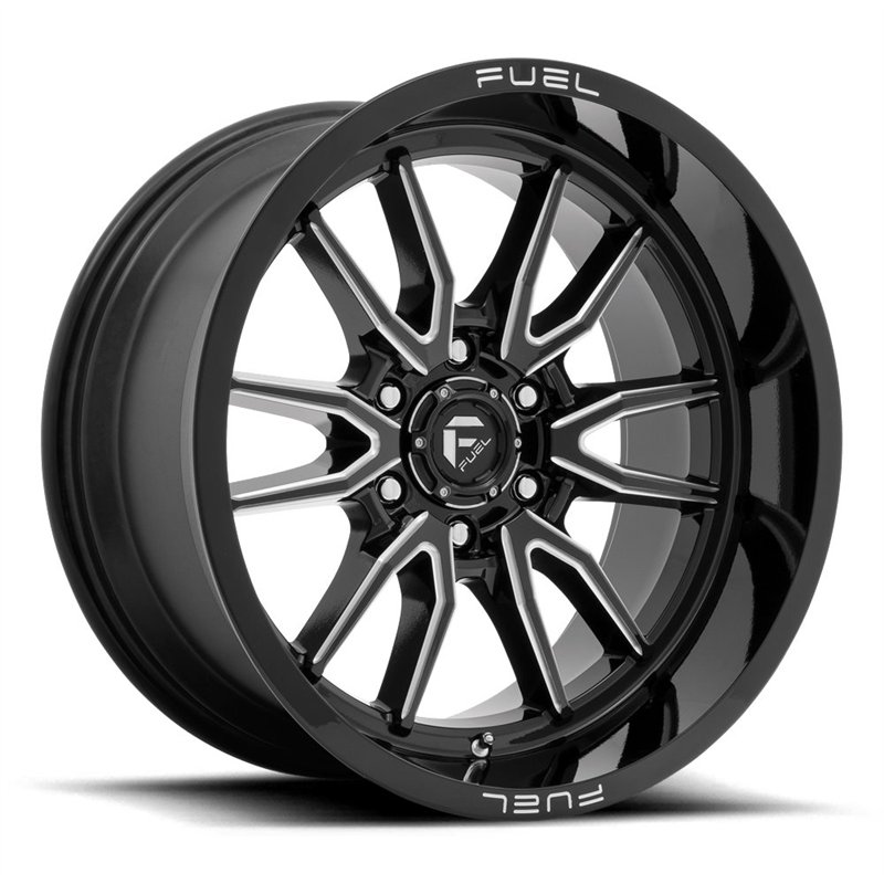 Fuel Off-Road | D761 CLASH 20x10.0 ET-18 - GLOSS BLACK MILLED