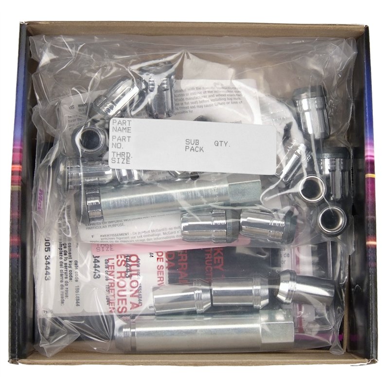 McGard | Tuner Style Cone Seat Wheel Installation Kit-Chrome - Acura / Chevrolet / Dodge / Fiat / Ford / Honda 1978-2023