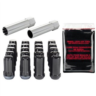 McGard | Tuner Style Cone Seat Wheel Installation Kit-Black - Chevrolet / Dodge / Ford / GMC / Jeep 1964-2019