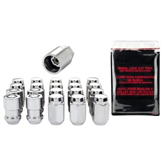 McGard | Cone Seat Exposed Style Wheel Installation Kit-Chrome - Chevrolet / Dodge / Ford / GMC / Jeep / Lincoln / Mercury / Ply