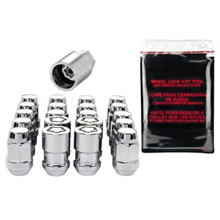 McGard | Cone Seat Exposed Style Wheel Installation Kit-Chrome - Acura / Buick / Cadillac / Chevrolet 1978-2023