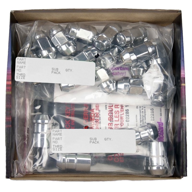 McGard | Cone Seat Exposed Style Wheel Installation Kit-Chrome - Acura / Buick / Cadillac / Chevrolet 1978-2023