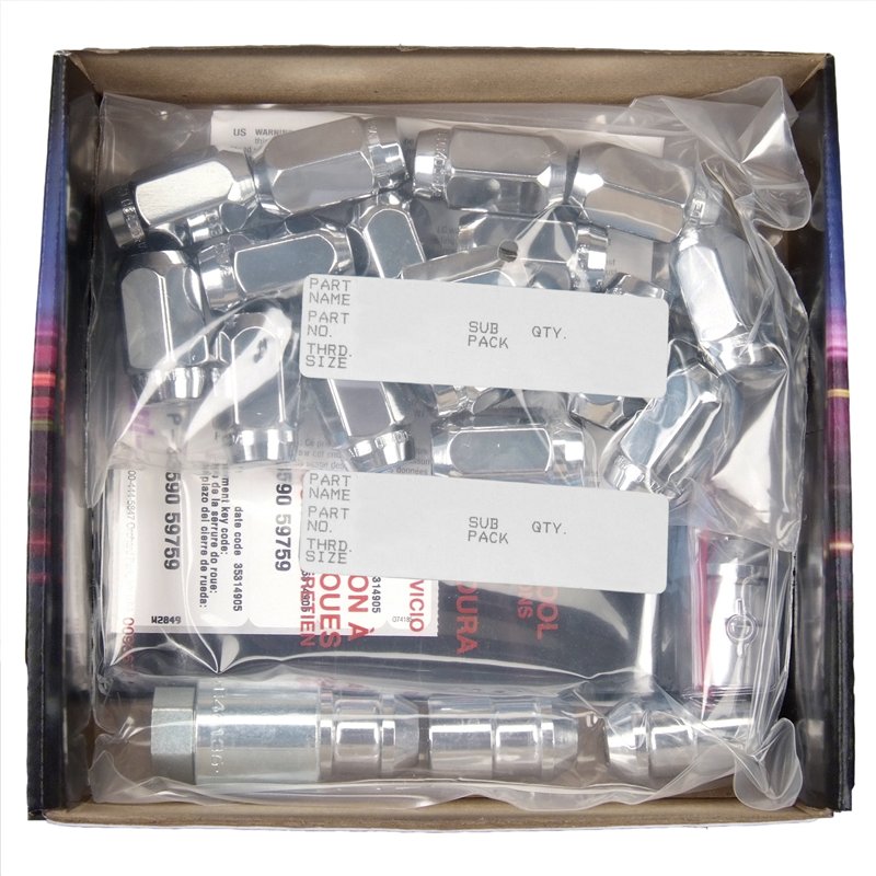 McGard | Cone Seat Exposed Style Wheel Installation Kit-Chrome - Chrysler / Dodge / Eagle / Ford / Genesis / Honda / Hyundai 197