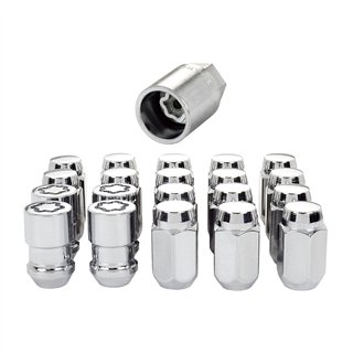 McGard | Cone Seat Exposed Style Wheel Installation Kit - Chrome - (Clamshell Packaging) - Chrysler / Dodge / Eagle / Ford / Gen