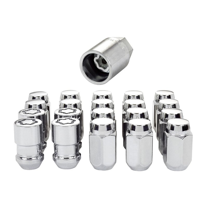 McGard | Cone Seat Exposed Style Wheel Installation Kit - Chrome - (Clamshell Packaging) - Chrysler / Dodge / Eagle / Ford / Gen