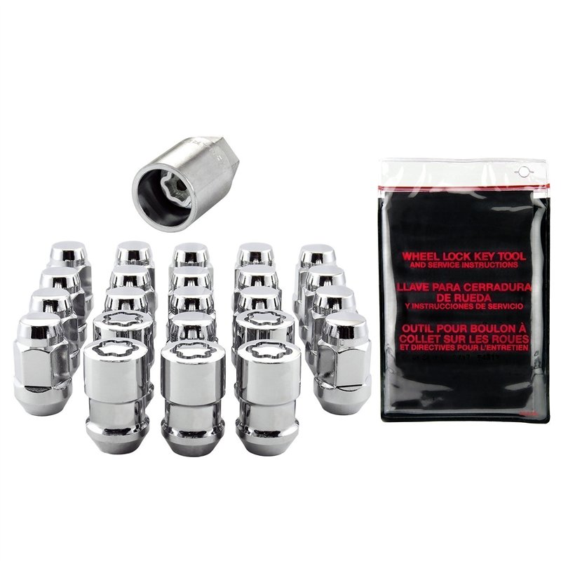 McGard | Bulge Cone Seat Exposed Style 23-Piece Wheel Installation Kit-Chrome - Liberty / Wrangler / Wrangler (JK) 1987-2018