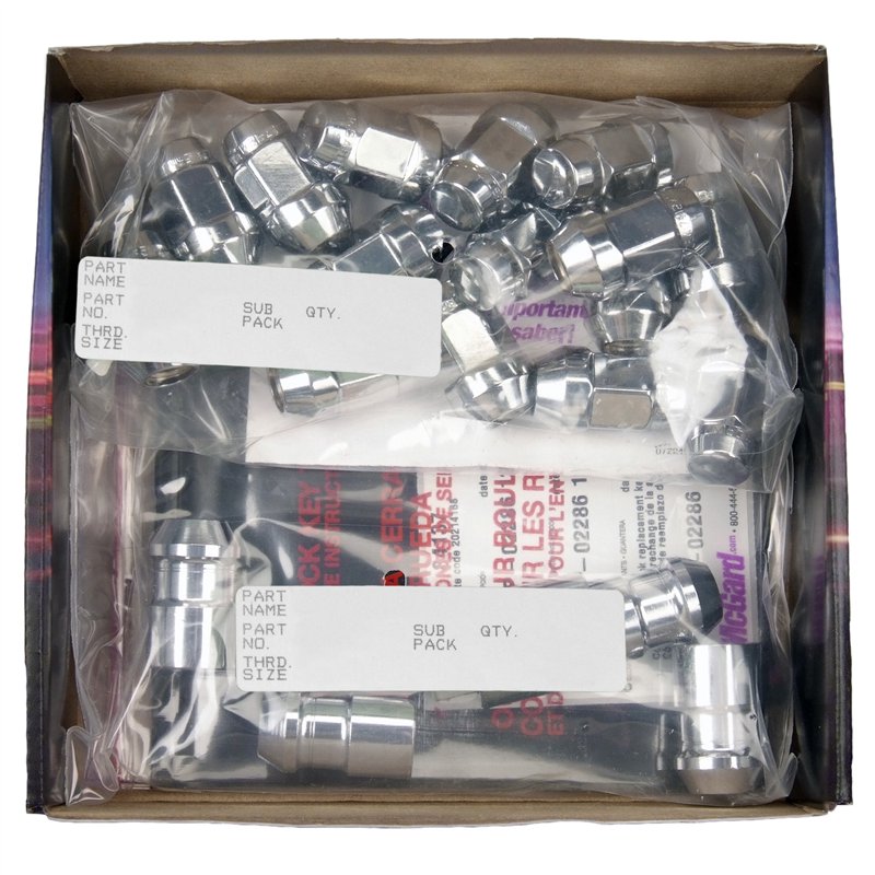 McGard | Bulge Cone Seat Exposed Style 23-Piece Wheel Installation Kit-Chrome - Liberty / Wrangler / Wrangler (JK) 1987-2018