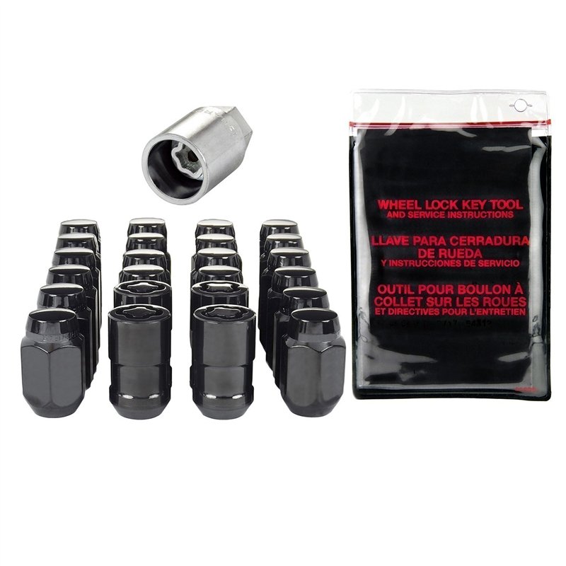 McGard | Cone Seat Exposed Style Wheel Installation Kit-Black - Buick / Cadillac / Chevrolet / Ford / GMC / Honda / Hummer / Hyu
