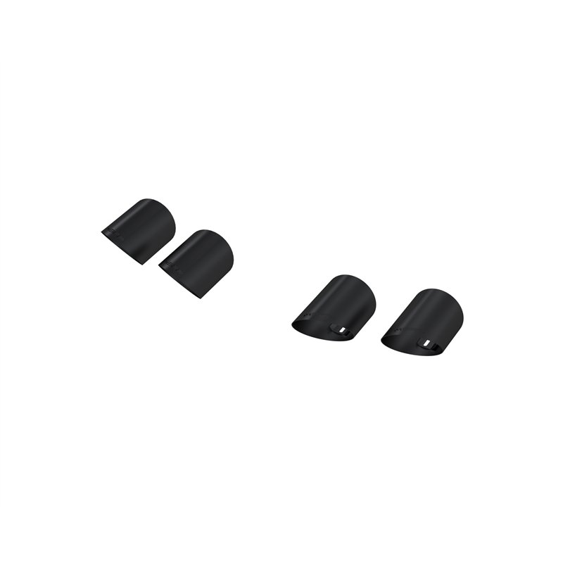 MBRP | Exhaust 4in OD Quad Tip Cover Kit BLK - Mustang 2015-2025